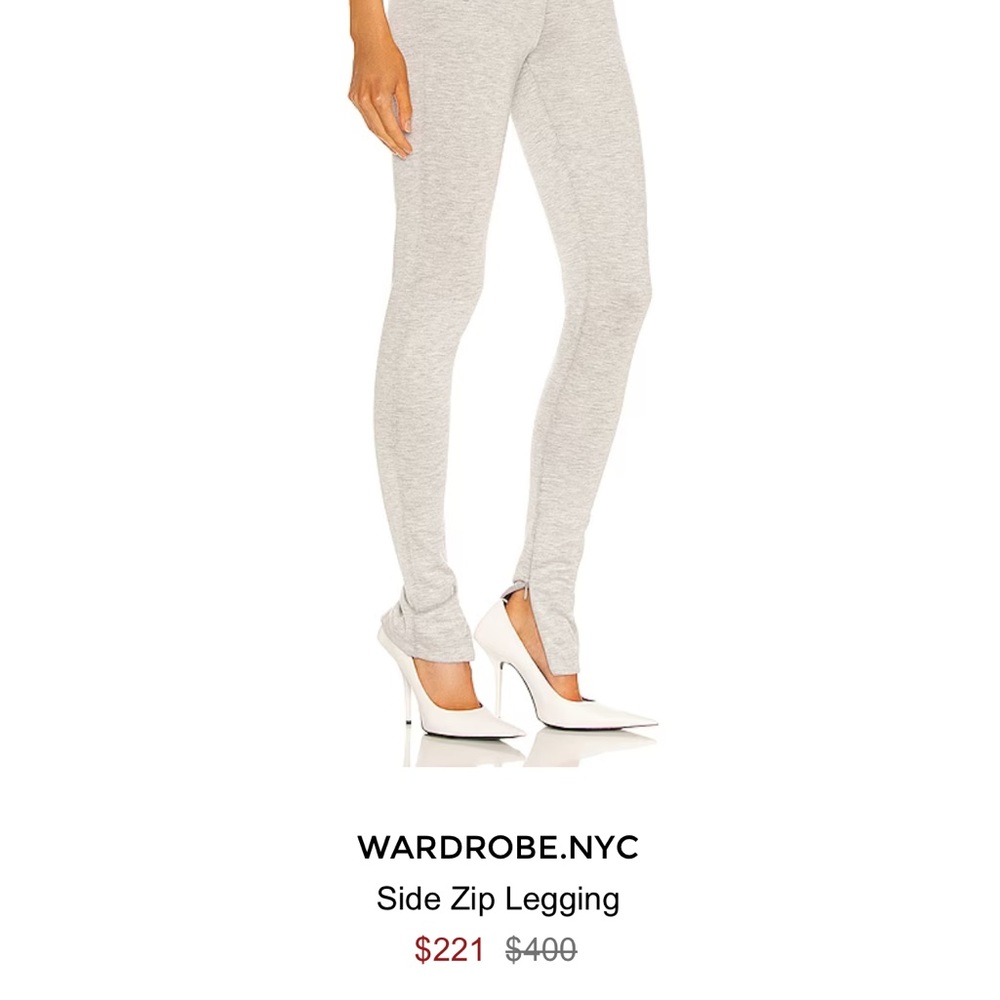 Wardrobe.NYC side-zip leggings